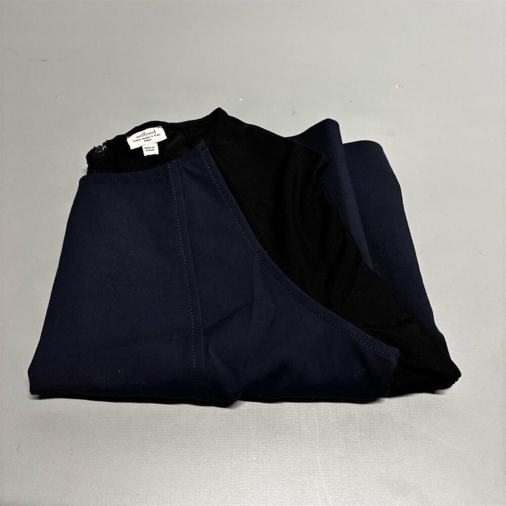 Wilfred Women's Size 4 Navy & Black Bodycon Knee Length Party Dress‎ - Picture 11 of 16